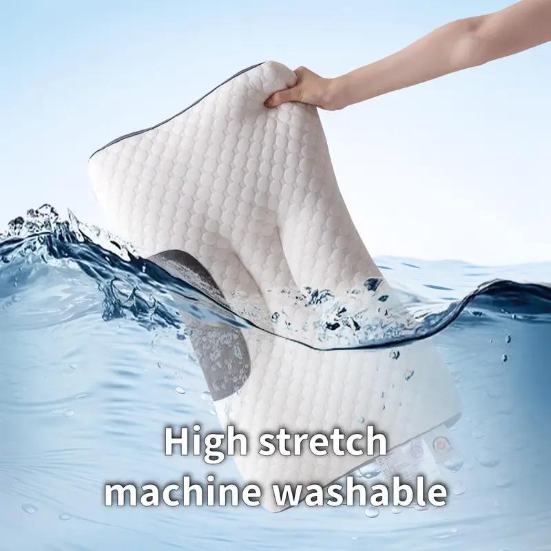 Pillow Knitted Massage Neck Adjustable Ergonomic Orthopedic Contour Support, High Quality Pillow Core Removable Cover For Sleeping Comfort